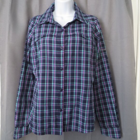 ❤️Womens COLUMBIA Omni Shade Protection Shirt Sz M Long to Short Sleeve - Picture 1 of 10